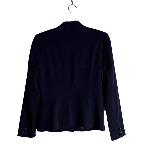 H&M Women's Navy Single Breasted Pleated Blazer - Picture 7 of 7
